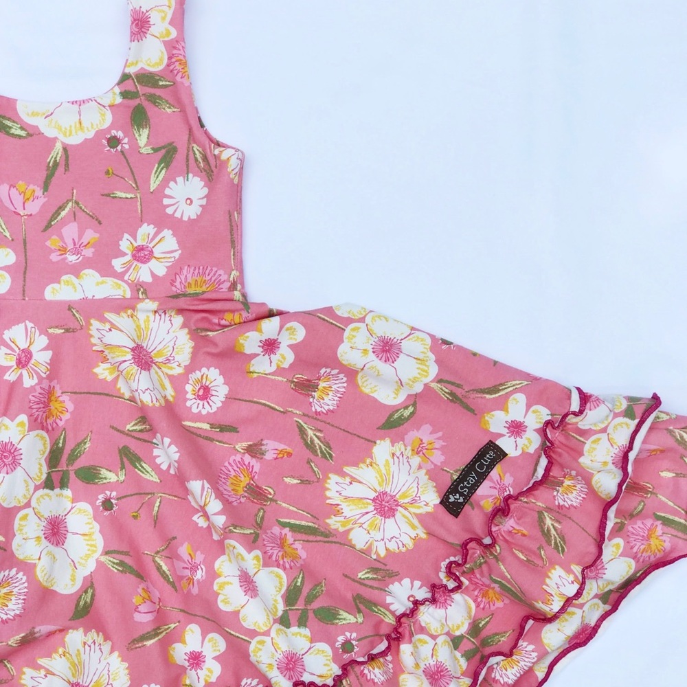 Stay Cute  size12m-10y knit cotton dress floral